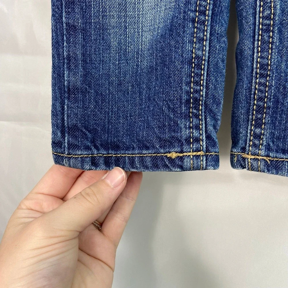 Baby GAP unisex pull on cotton blue denim medium wash jeans pants casual 12-18 m